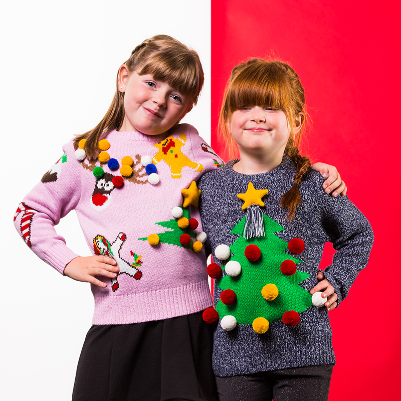 Succes onregelmatig kogel Foute Kinder Kersttrui - 3D Kerstboom mét Ballen - Grijs -  KersttruiWinkel.nl