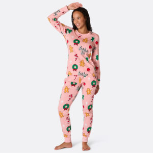 Ho Ho Ho Kerst Pyjama voor Dames - Roze