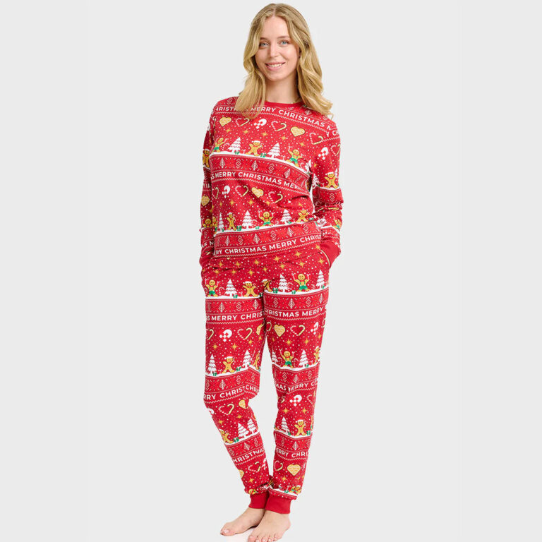 2025 Kersttrui Familie Set - Kerstpyjama Met Home-Family Print